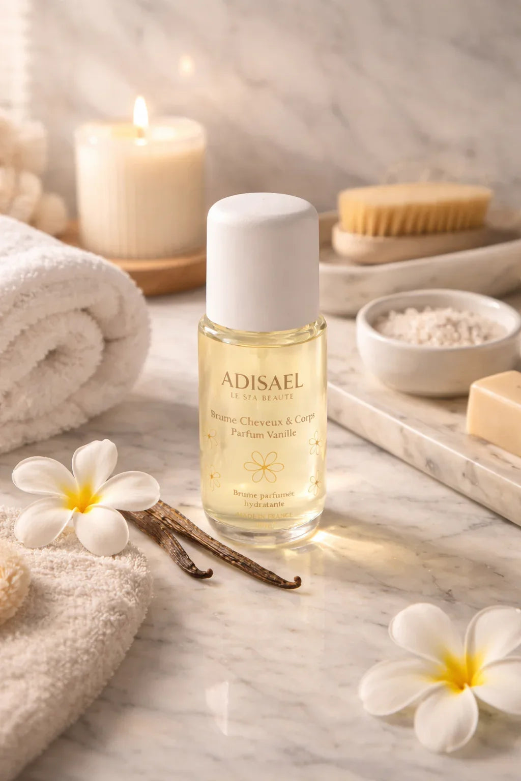 Brume Cheveux & Corps Vanille – Brume parfumée hydratante | ADISAEL