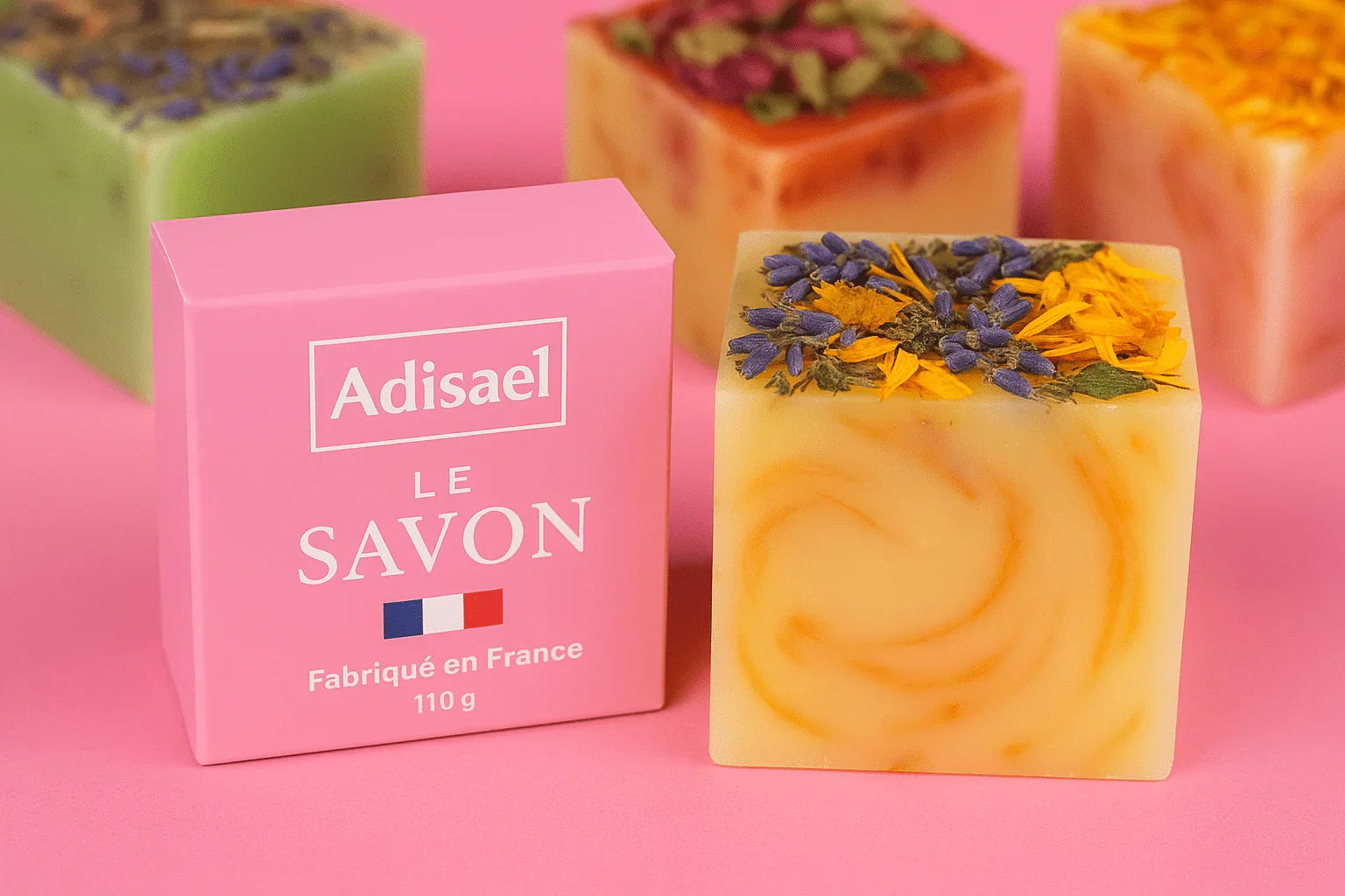 Savon naturel Adisael 110 g – Soin hydratant & bien-être quotidien - ADISAEL