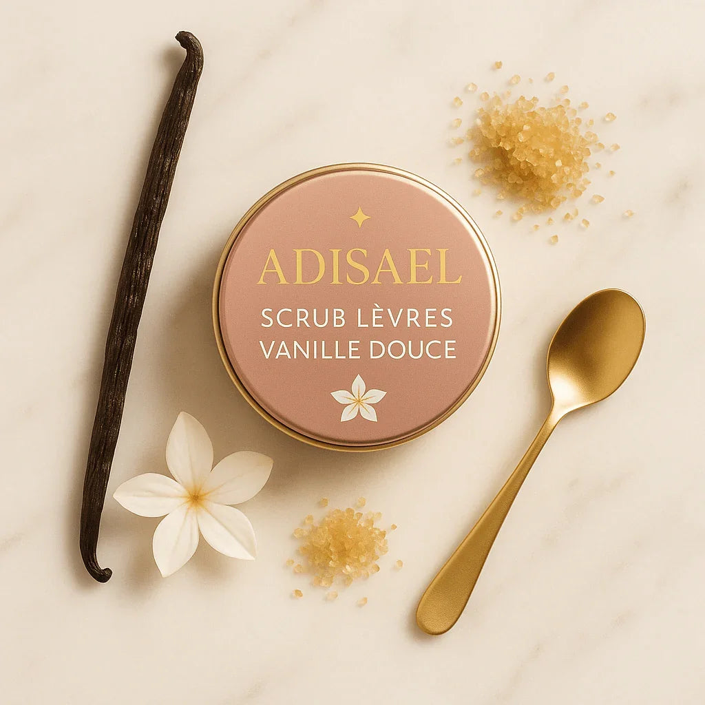 Scrub Lèvres Vanille Douce – Soin Gourmand ADISAEL